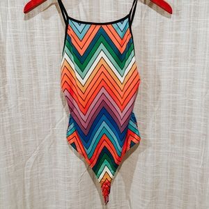 Multicolor Knit Bodysuit